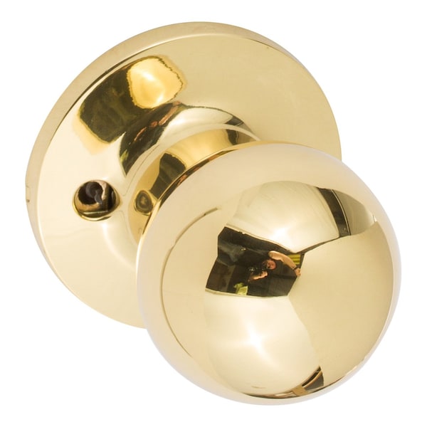 Sure-Loc Hardware Tahoe Passage Knobset, Polished Brass